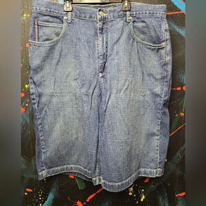 Vintage Men's Phat Farm‎ Blue Denim Shorts